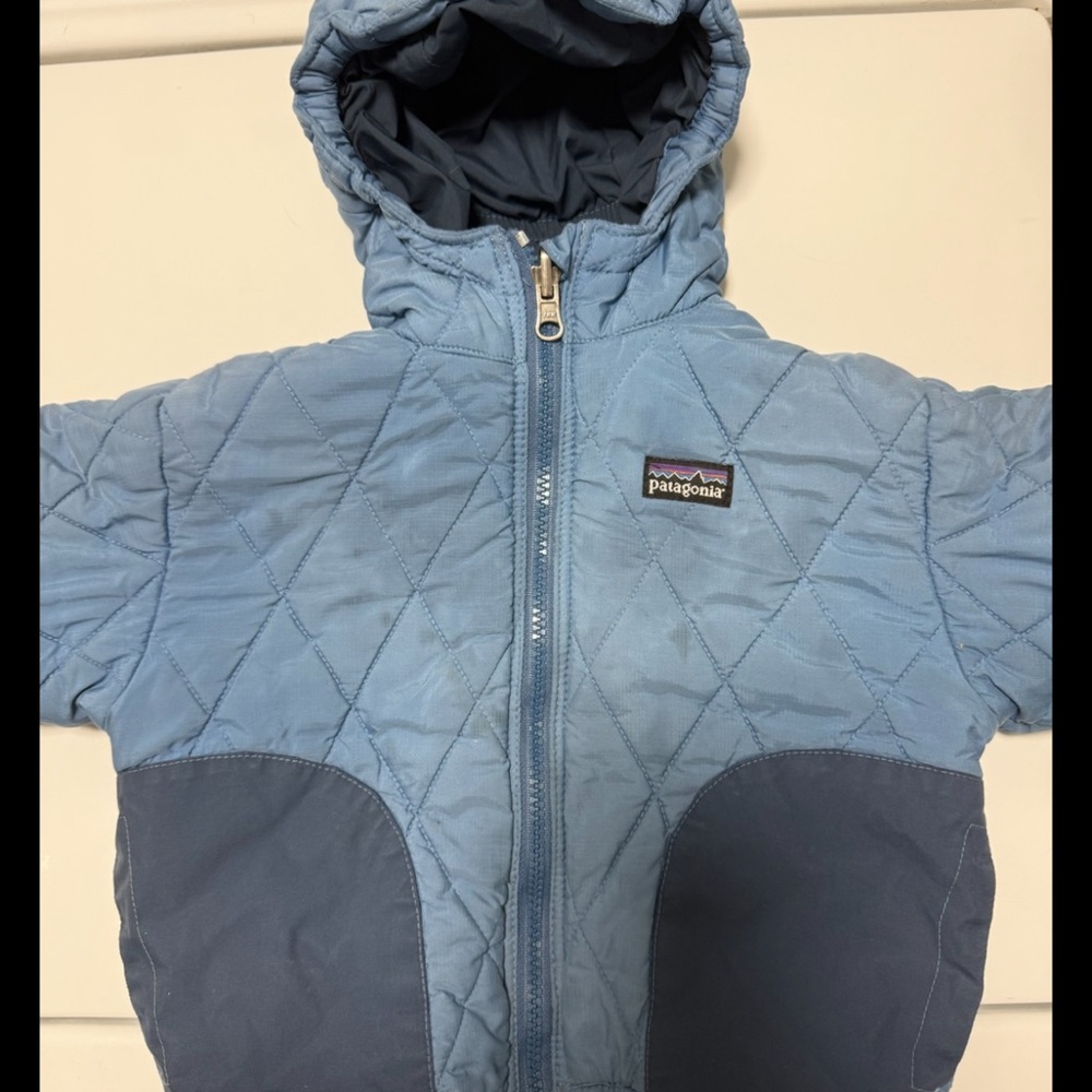 Patagonia Two-Tone Blue Quilted Jacket